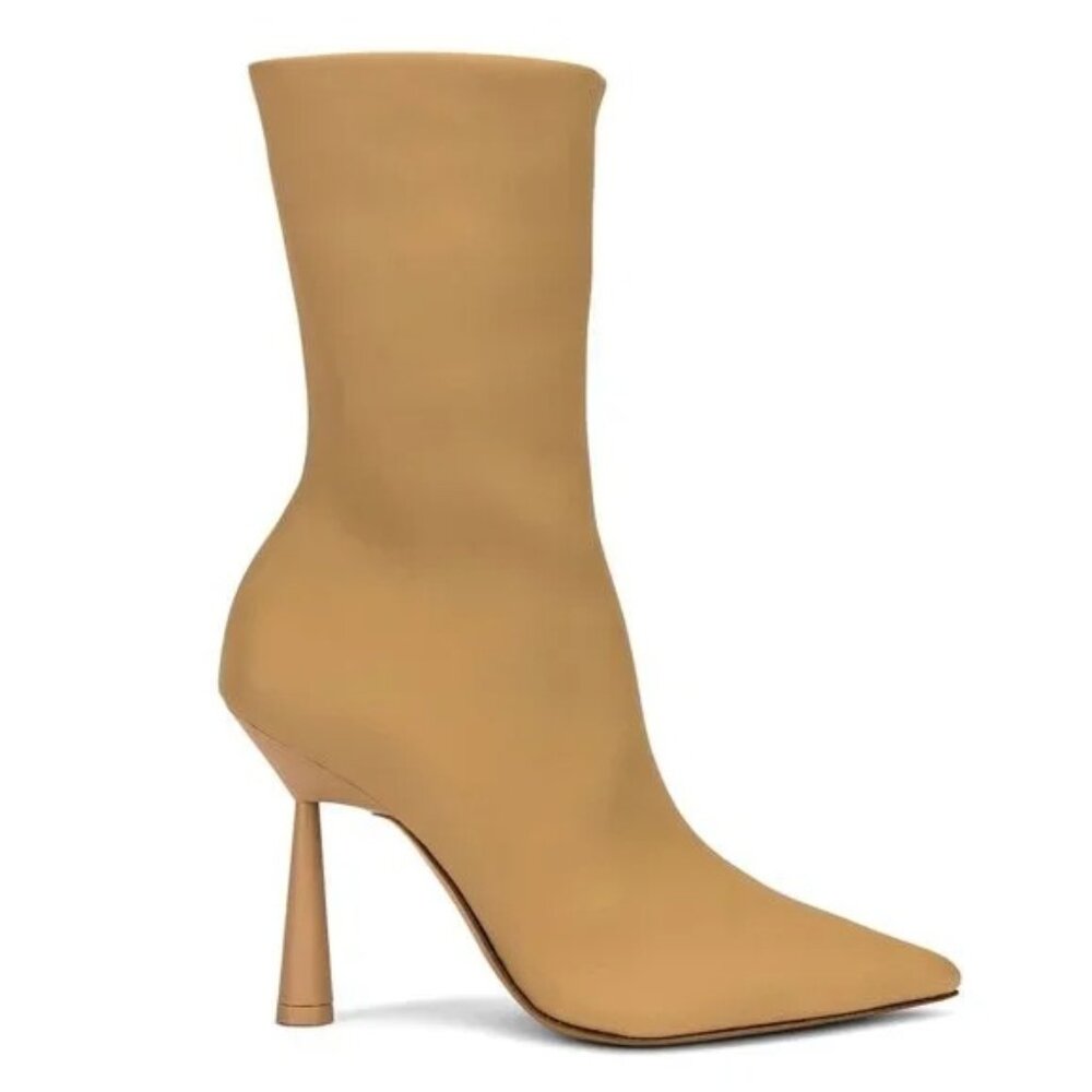 Vero cuoio Ankle Boot in Biscotti Brown tan heeled bootie 39.5 / 9.5